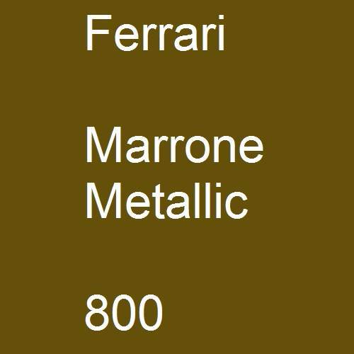 Ferrari, Marrone Metallic, 800.